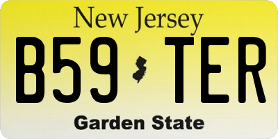 NJ license plate B59TER