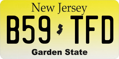 NJ license plate B59TFD