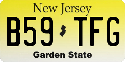 NJ license plate B59TFG