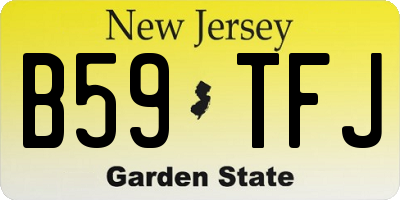 NJ license plate B59TFJ