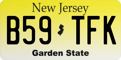 NJ license plate B59TFK