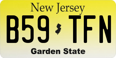 NJ license plate B59TFN