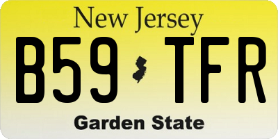 NJ license plate B59TFR