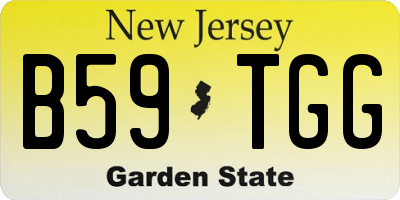 NJ license plate B59TGG
