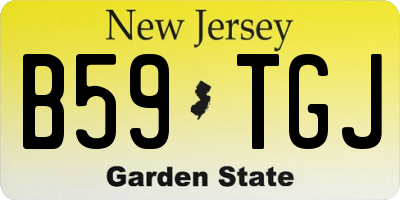 NJ license plate B59TGJ