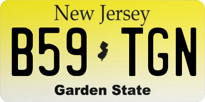 NJ license plate B59TGN