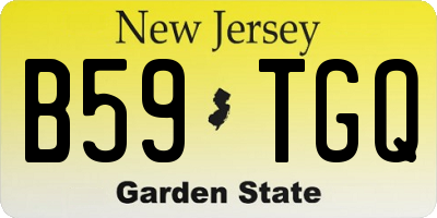 NJ license plate B59TGQ