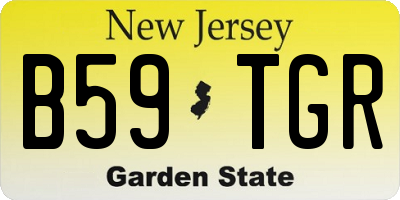 NJ license plate B59TGR