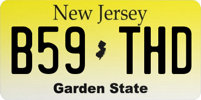 NJ license plate B59THD