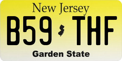 NJ license plate B59THF