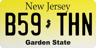 NJ license plate B59THN