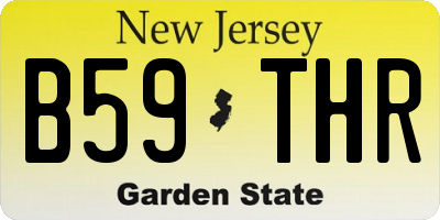 NJ license plate B59THR