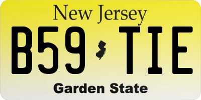 NJ license plate B59TIE