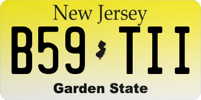 NJ license plate B59TII