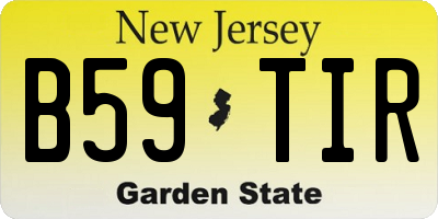 NJ license plate B59TIR