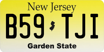 NJ license plate B59TJI