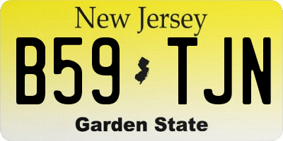 NJ license plate B59TJN