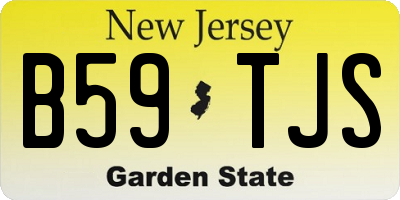 NJ license plate B59TJS