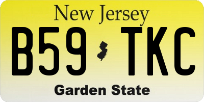 NJ license plate B59TKC