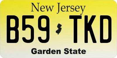 NJ license plate B59TKD