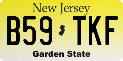 NJ license plate B59TKF