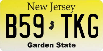 NJ license plate B59TKG