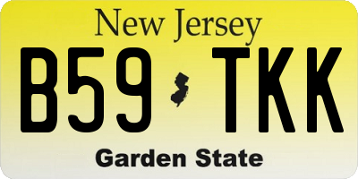 NJ license plate B59TKK