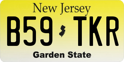 NJ license plate B59TKR