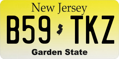 NJ license plate B59TKZ