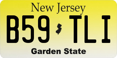 NJ license plate B59TLI