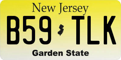 NJ license plate B59TLK