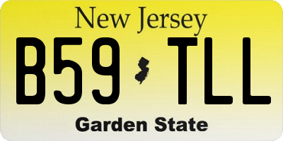 NJ license plate B59TLL