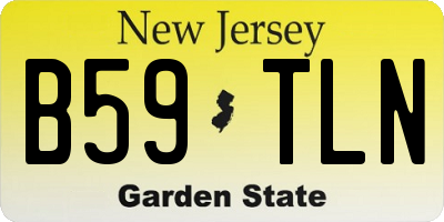 NJ license plate B59TLN