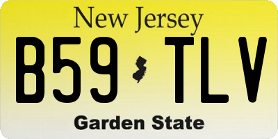 NJ license plate B59TLV