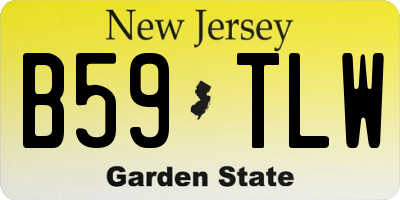 NJ license plate B59TLW