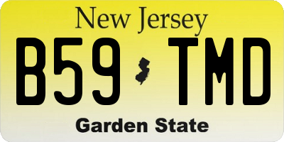 NJ license plate B59TMD