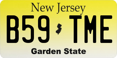 NJ license plate B59TME