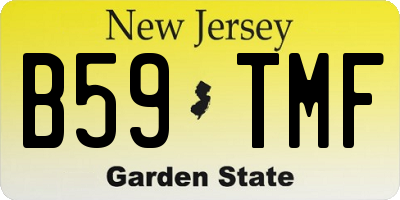 NJ license plate B59TMF