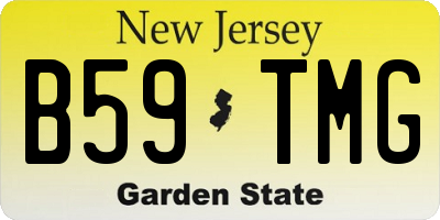 NJ license plate B59TMG