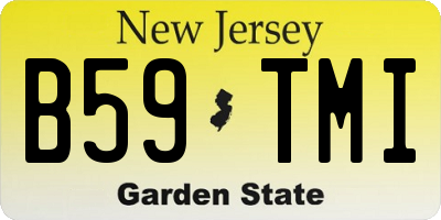 NJ license plate B59TMI