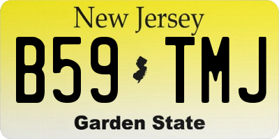 NJ license plate B59TMJ