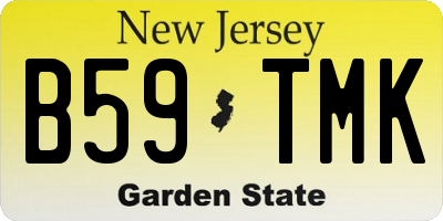 NJ license plate B59TMK