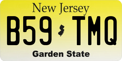 NJ license plate B59TMQ