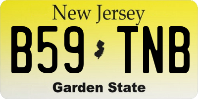 NJ license plate B59TNB
