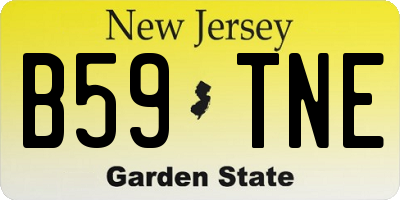 NJ license plate B59TNE