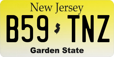 NJ license plate B59TNZ