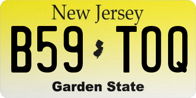 NJ license plate B59TOQ