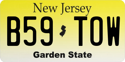 NJ license plate B59TOW