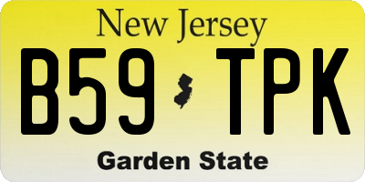 NJ license plate B59TPK