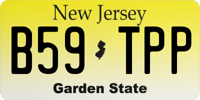 NJ license plate B59TPP